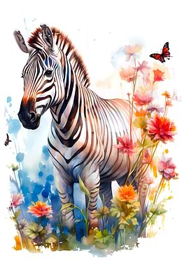 Zebra Flower Gift