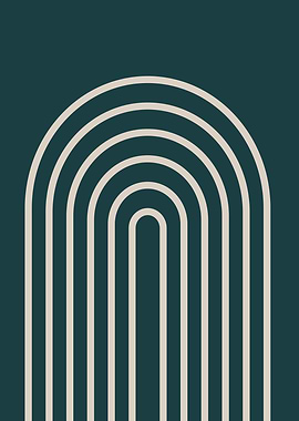 Abstract boho modern art