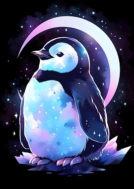 Penguin Moon Crescent