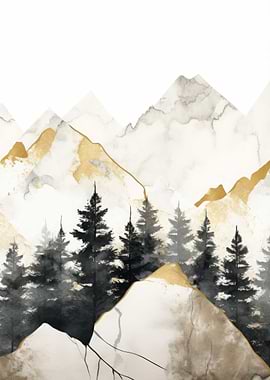 Mountain Abstract Decor