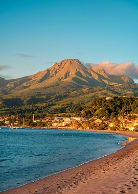 Montagne Pelee Sunset