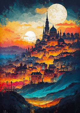 Art Of Beautiful Town