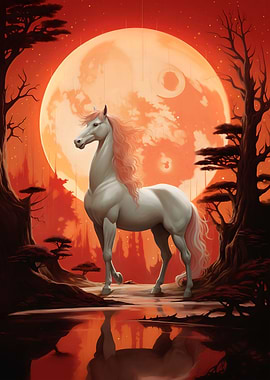 Enchanting White Horse