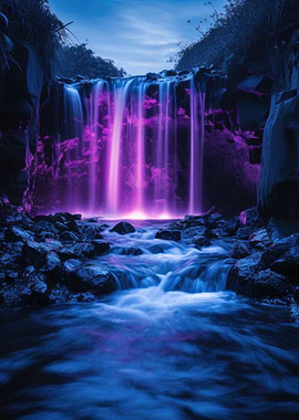 Neon Waterfall