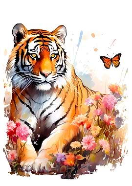 Tiger Flower Butterfly