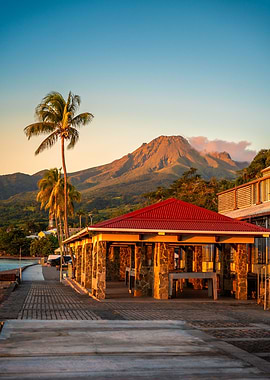 Montagne Pelee Sunset