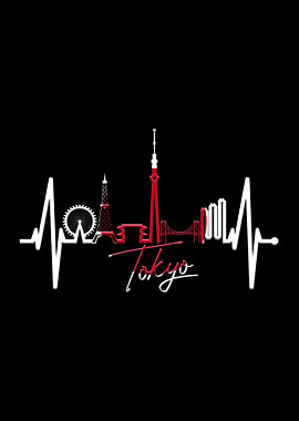 Tokyo Skyline Heartbeat