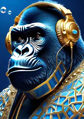 Gorilla Pop Art 5647