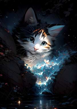 Adorable Silly Fluffy Cat