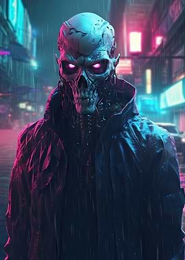 Cyberpunk Skull