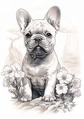 French Bulldog oriental