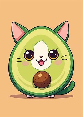 Cute Anime Avocato