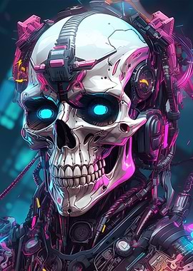 Cyberpunk Skull