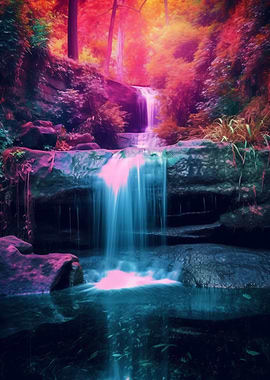 Colorful Waterfall