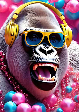 Gorilla Pop Art 5614