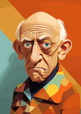 Pablo Picasso Cartoon