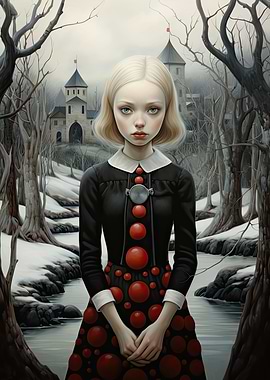 Girl in a winter realm