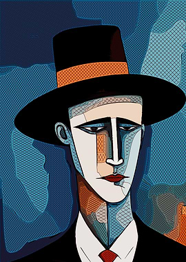 Geometric Man Portrait 3