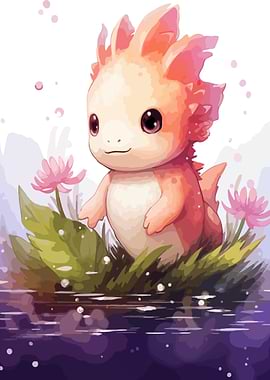 Axolotl Watercolor