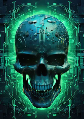 Cyberpunk Skull