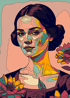 Floral Woman Portrait 3