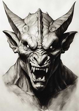 gargoyle sketch