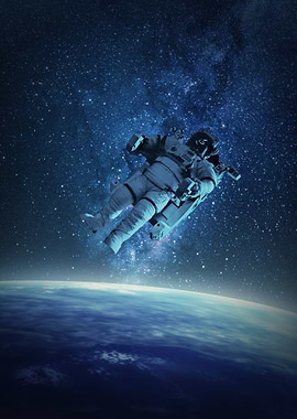 Blue Space Astronaut