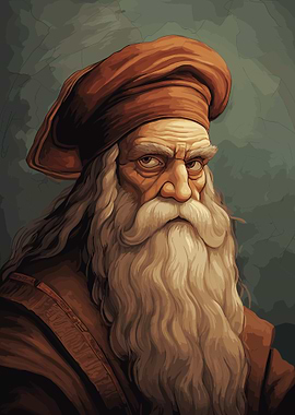 Leonardo da Vinci Cartoon
