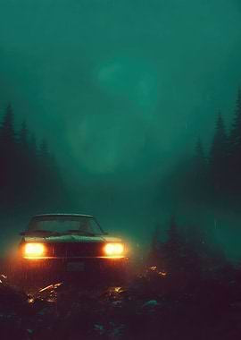 Car In The Forest
