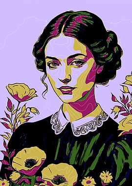 Floral Woman Portrait 1