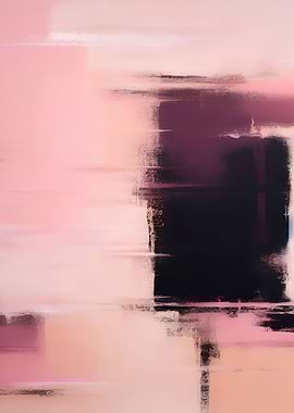 Peach Fuzz Abstract Poster