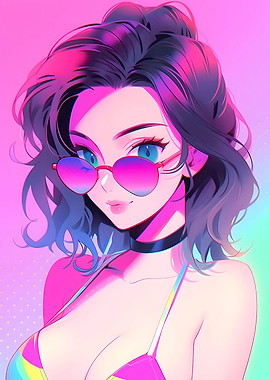 Anime Cute Girl Summer