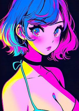 Anime Cute Girl Summer