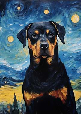 Rottweiler Van Gogh