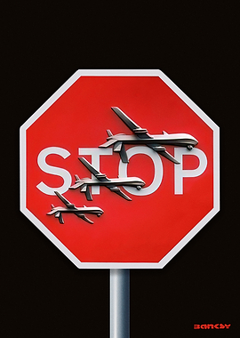 Banksy Stop Sign