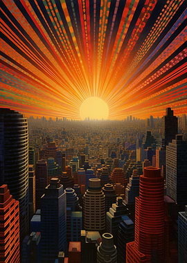 Tokyo Japan Rising Sun