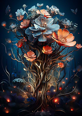 Abstract Amazing Flowers