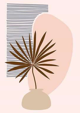 Flower vase geometry line