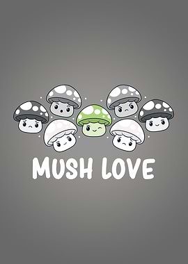 Agender Pride Mushroom