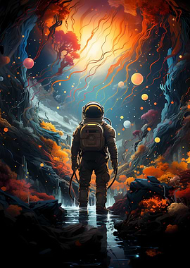 astronaut in space