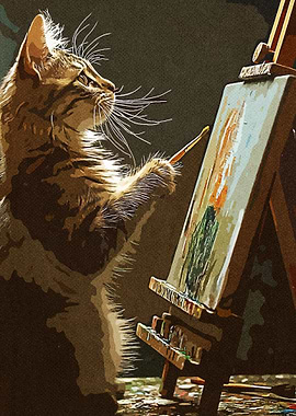 Paintings a Cat