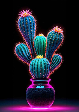 Neon cactus
