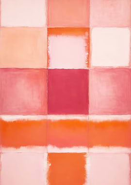 Peach Fuzz Colorblocks Art