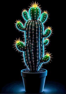 Neon cactus