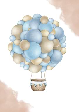 Watercolor Hot Air Balloon
