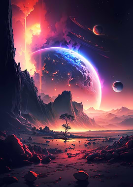 Ethereal Twilight Galaxy