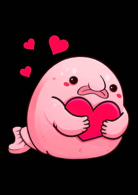 Kawaii Blobfish Hearts