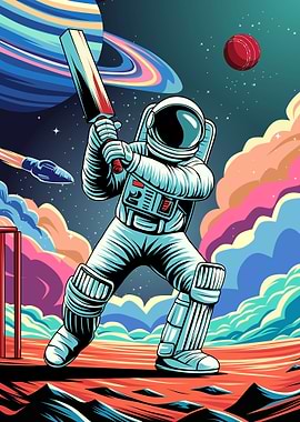 Astro Playing Cricket