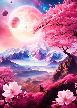 Light Blue Pink World