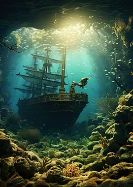 Sunken Pirate Ship